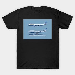 United 747-400 Blue Tulip T-Shirt